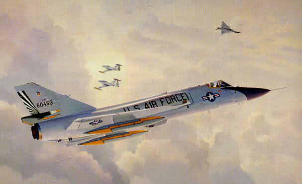 "Farewell Old Friends" - Keith Ferris - Convair F106A and Lockheed T33 Art